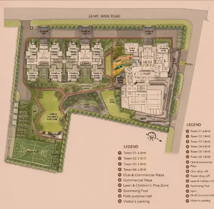 Arihant One Site Plan
